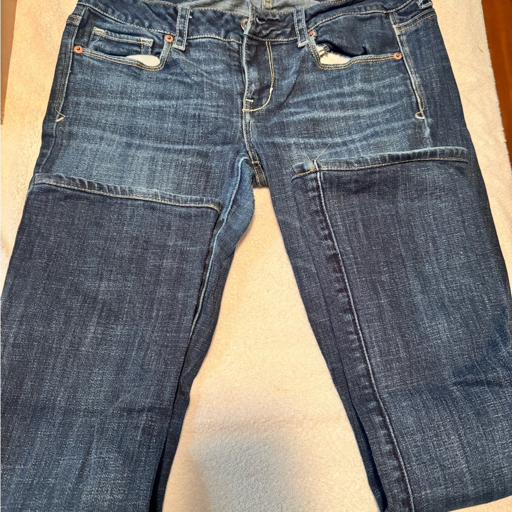 American Eagle Outfitters Dark Wash Skinny Kick Jeans